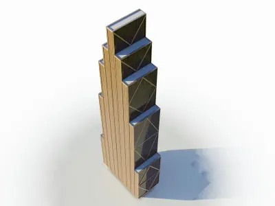 270 park avenue - NewYork Low-poly 3D model