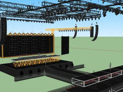 tour stage concept tate mcrae 3D model