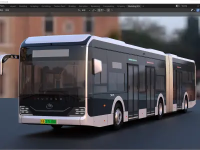 YUTONG U18 bus 3D model