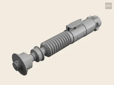 Luke Skywalker Lightsaber Return of the Jedi V2 3D print model