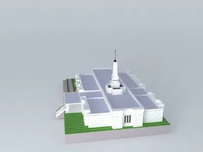 LDS. Temple St. Paul Minnesota Templo Mormon. 69th. operating... Free 3D model