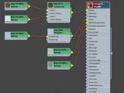 Damage floor tiles Texture