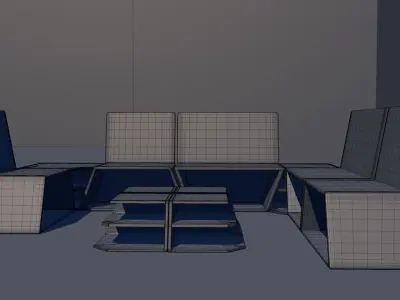 Cowbell Sofa 3D model