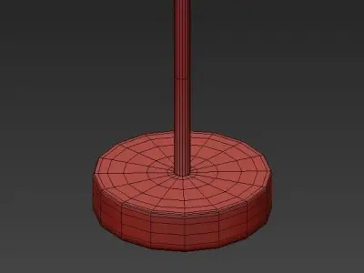 DELANANO floor lamp with two discs 3D model