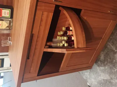 Cabinet swing door mechanism half round cabinets Woodworking 3D print model