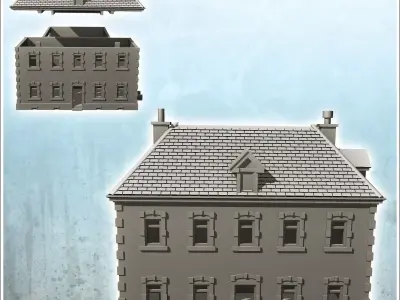 House with barn Foy Ardennes Belgium 12 - Modern WW2 WW1 World W 3D print model
