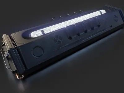 scifi light pack  Low-poly 3D model