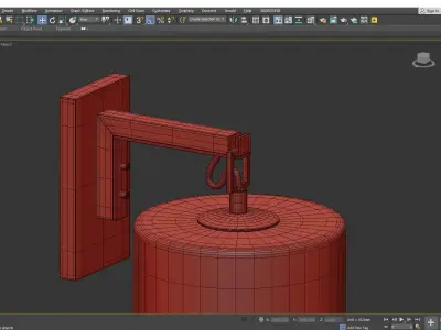 Parrish Wall Sconce Low-poly 3D model