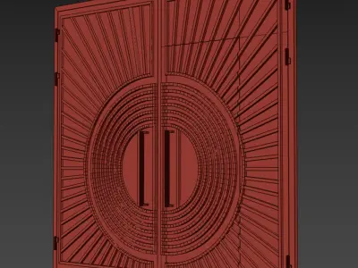 Gate black loft 04 3D model