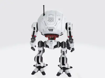 Robot Character N5 Low-poly 3D model