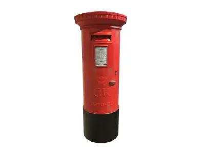 Postbox Lowpoly and PBR Model Free low-poly 3D model