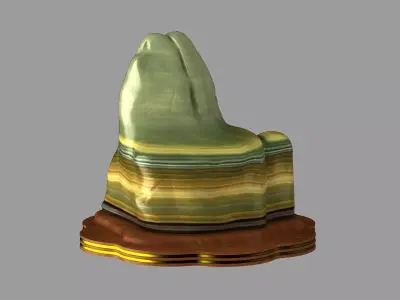 nature quartz rock rocks stone cliff  energystone ruby 3D model