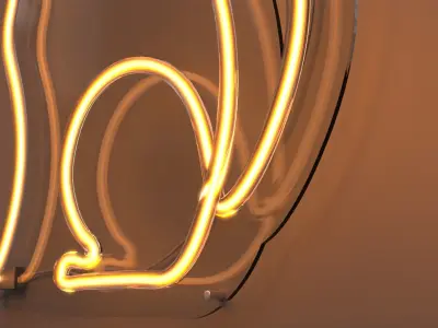 Cat 2 - Neon Sign 3D model