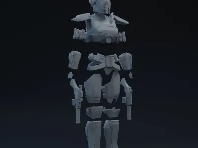 SWTOR Shae Vizla One-Twelfth Scale Kit 3D print model