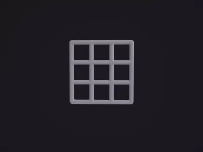 Square Grid 3D model