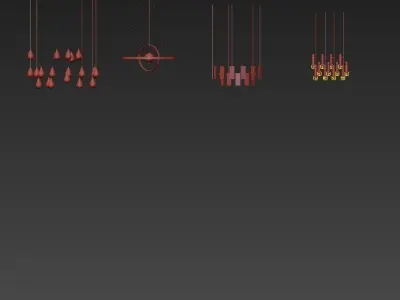 Lampatron modern chandeliers and pendant lights 3D model