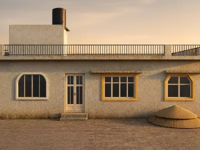 Indian village house 3D model