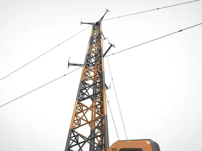 sci fi Mast 5 3D model