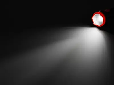 Hi-poly Flashlight 3D model