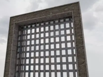 Portcullis Low-poly 3D model