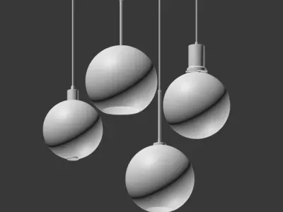 Pendant Light Collection 3D model