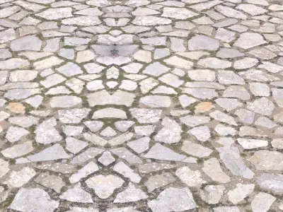 Cobblestone Square 3D model