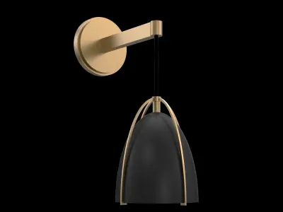 NORMAN ONE LIGHT SCONCE BY SEA GULL COLLECTION 3D MODEL 3D model