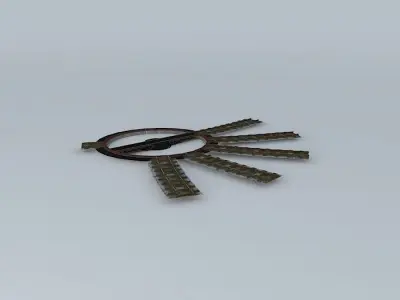 Eco Rail N/Gauge Yard Table Old Steam Days Free 3D model
