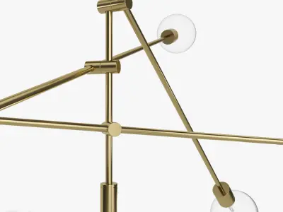 Mobile Chandelier Grand pendant light by West Elm 3D model