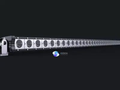 Led bar 3D model