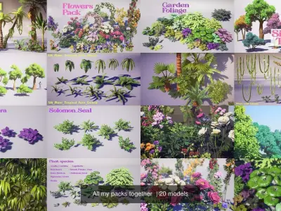 Almost all my packs together 