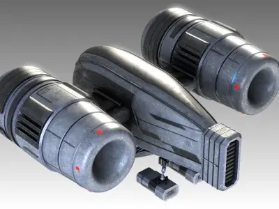 SciFi Spaceship 3D model