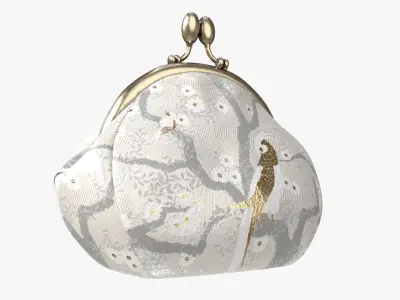 Female coin purse 02 Light 3D model