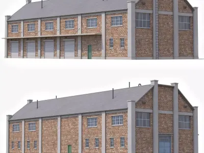 Industrial Building 29 PBR Low-poly 3D model