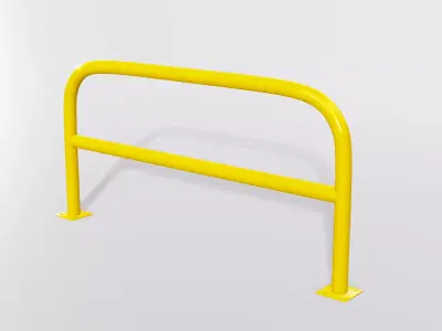 Pipe Barrier Low-poly 3D model