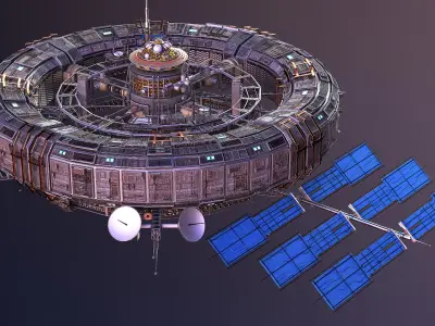  Futuristic Space Station Structure 