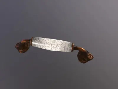 window handle Low-poly 3D model