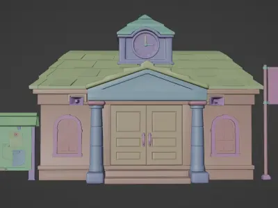 Animal Crossing Resident Services 3D model