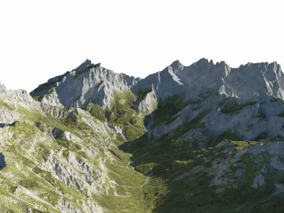 Swiss mountains 3D model