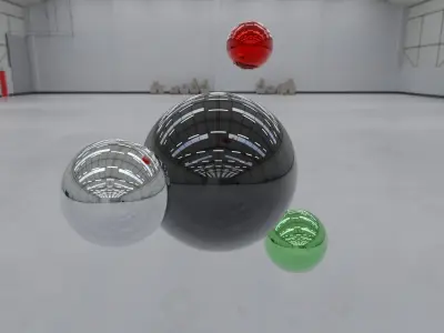 HDRI - Industrial Building Interior 3 Low-poly 3D model