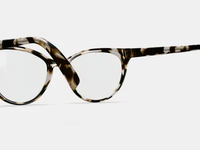 Haley Eyeglasses in Opal Tortoise 3D model