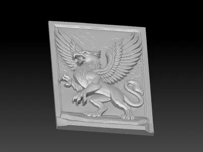 2 Griffon CNC Relief Model 3D print model
