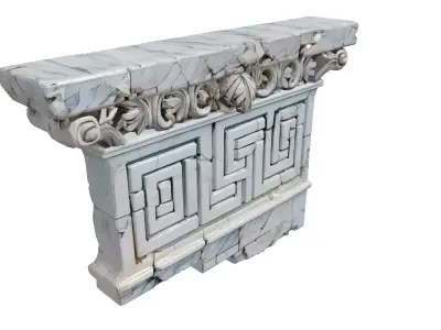 Greek Frieze Architectural Element Low-poly 3D model