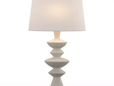 Arteriors Jillian Table Lamp White 3D model