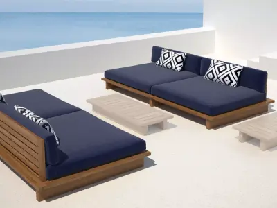 Maldives Sofa 229 3D model