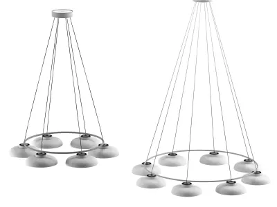 Devorm Straight Ring  Dome Pendant Lamps 3D model