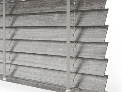 Wooden blinds Set 07 3D model