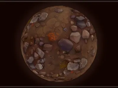 Ground - Earth and Rocks - 20 TEXTURES - Hand-painted -PACK 1--- Texture