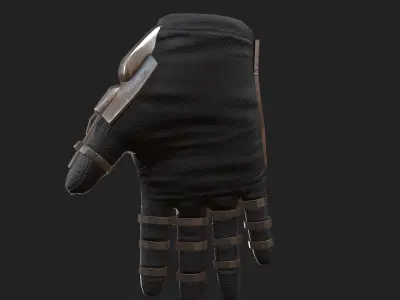 Scifi Gloves  Low-poly 3D model