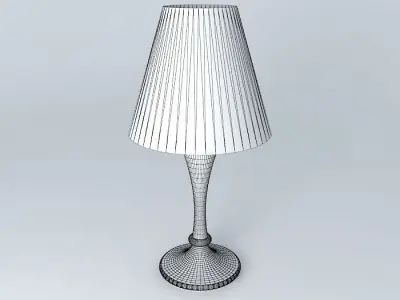 lamp wooden table with shade Free 3D model purchase